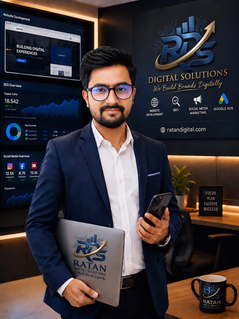 Ram Ratan Yadav Founder of Ratan Digital Solutions providing website development SEO and digital marketing services