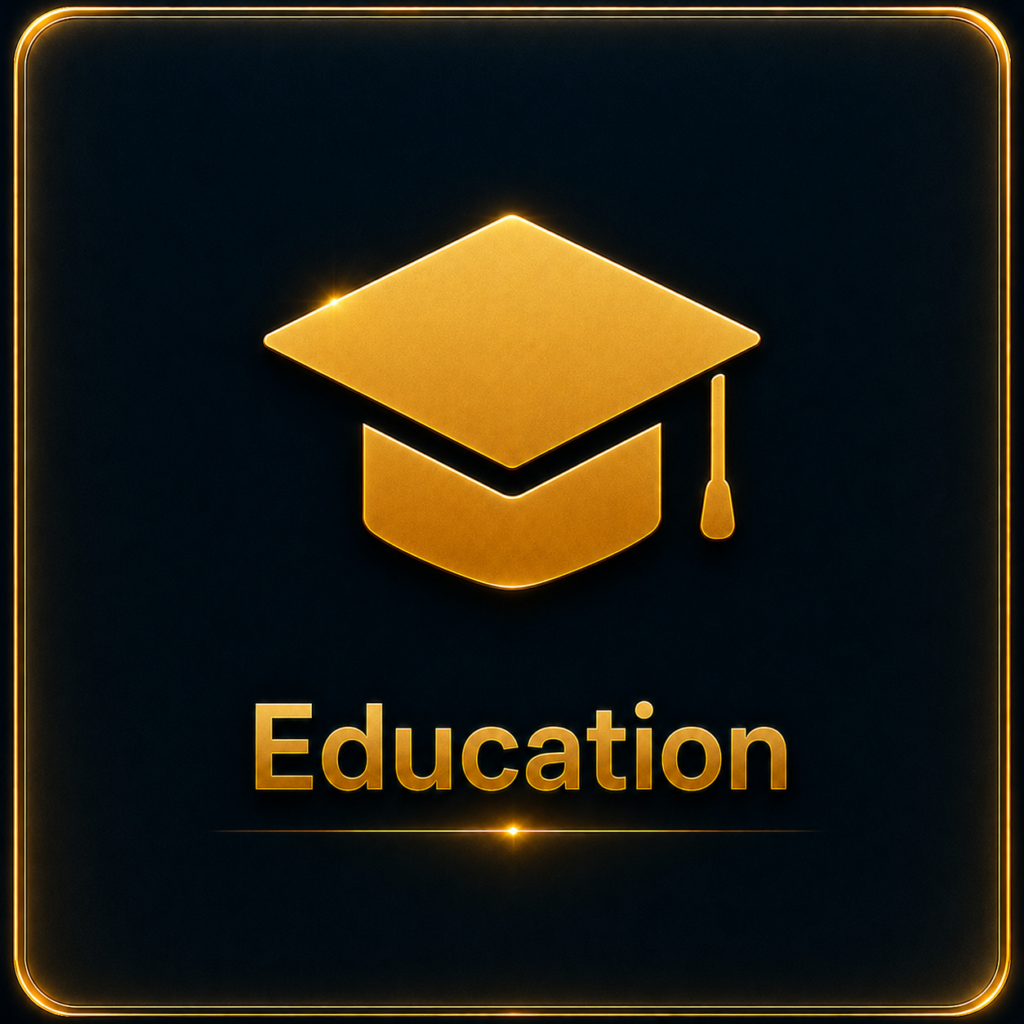 Premium education digital marketing services icon by Ratan Digital Solutions for schools, colleges, universities, coaching institutes, and educational organizations.