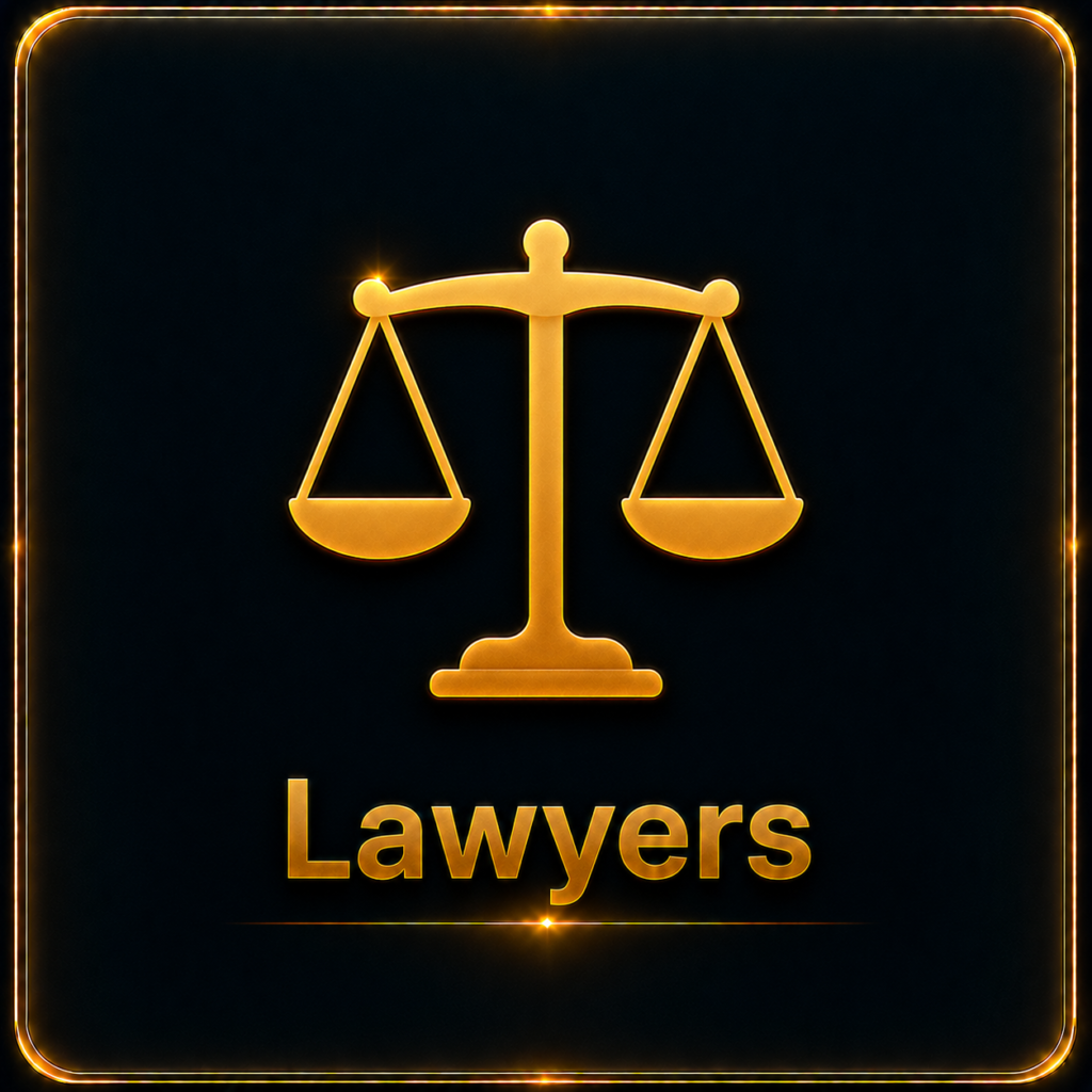 Premium law firm digital marketing services icon by Ratan Digital Solutions for lawyers, advocates, legal consultants, law firms, and legal service providers.