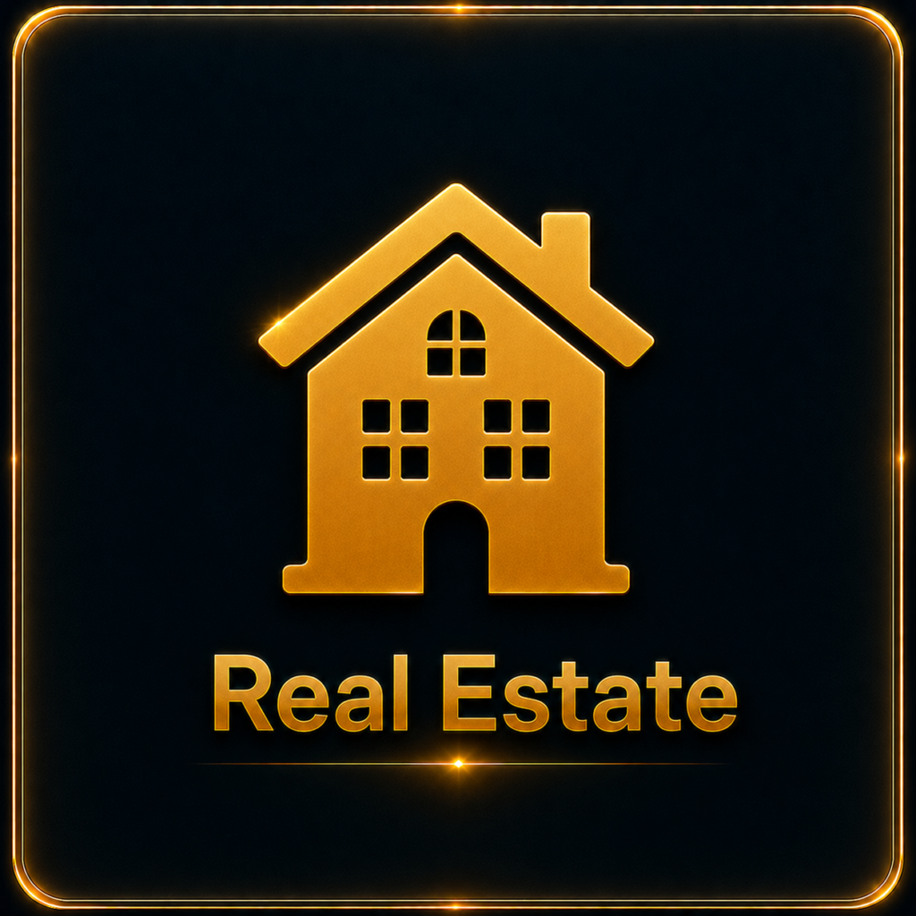 Premium real estate digital marketing services icon by Ratan Digital Solutions for builders, real estate agencies, property dealers, developers, and construction businesses.