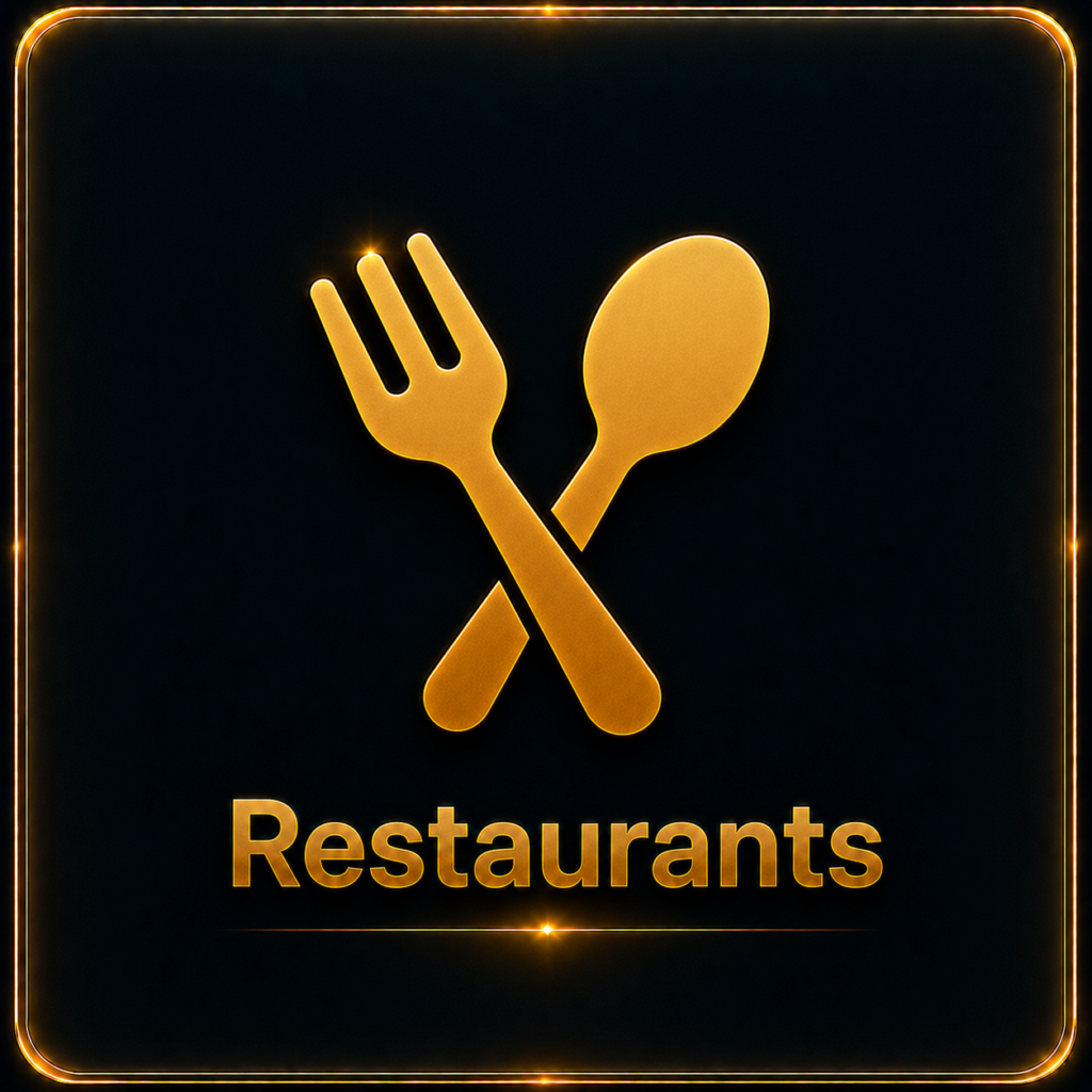 Premium restaurant digital marketing services icon by Ratan Digital Solutions for restaurants, cafés, hotels, food businesses, cloud kitchens, and catering services.